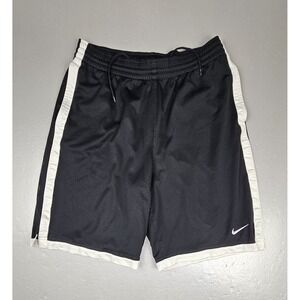 Vintage Nike Basketball Shorts Mens Medium Black White Athletic Baggy Hip-Hop